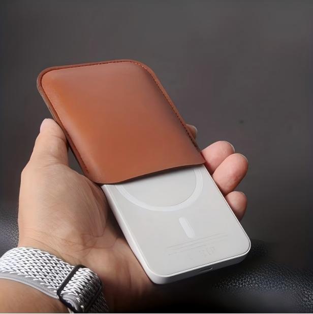 Travel Portable Leather Power Bank Protective Case | OEM Manufacturer