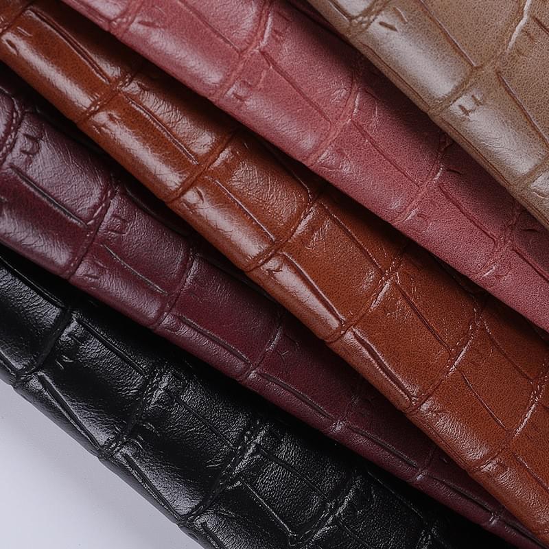 Square bamboo-joint pattern PVC leather