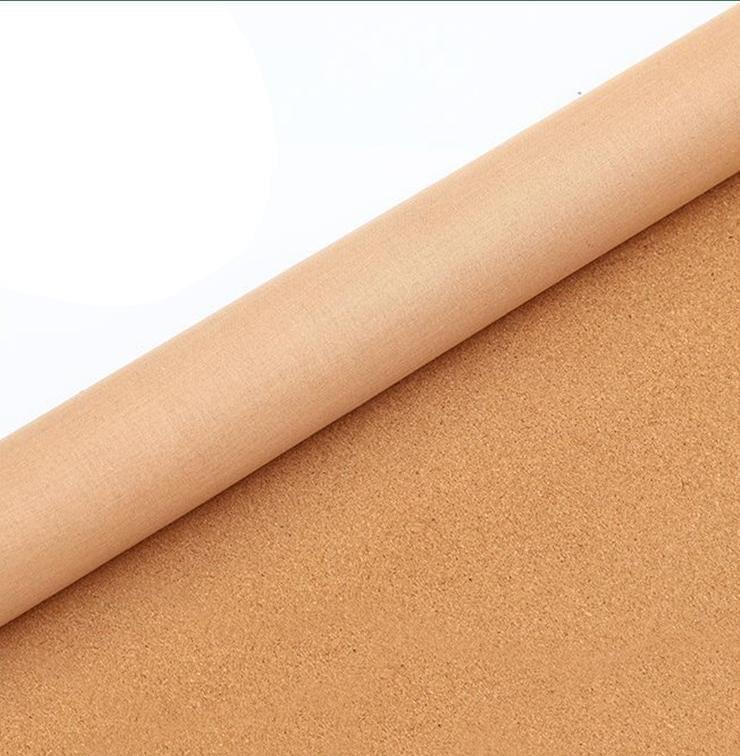 PU cork fabric with large-particle fragmented wood grain