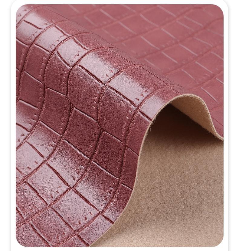 Square bamboo-joint pattern PVC leather