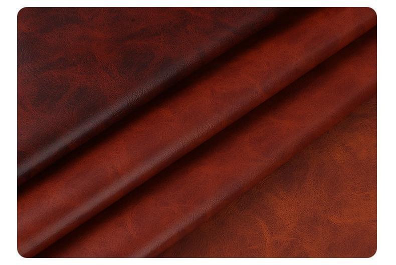 PU high-gloss vintage crazy horse pattern leather fabric