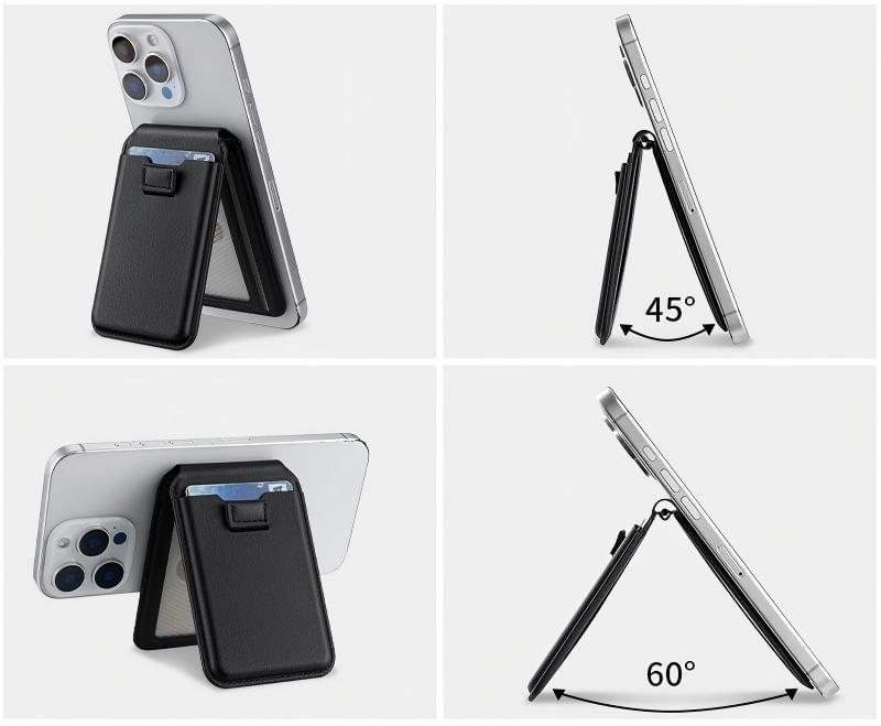 Leather Case with Stand Function and Cards Position for iPhone MagSafe  | OEM Manufacturer