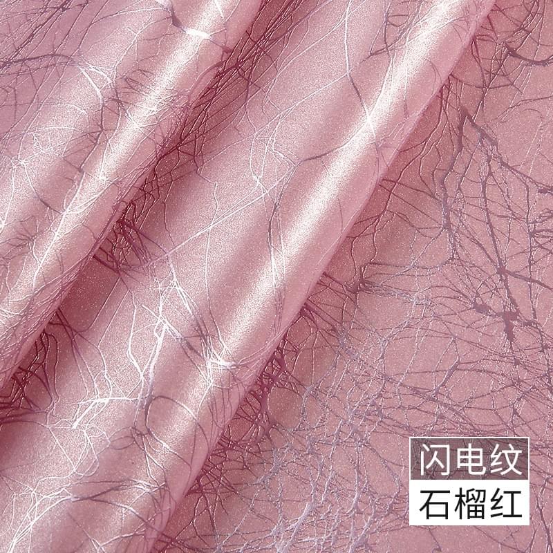 Lightning pattern PU leather fabric