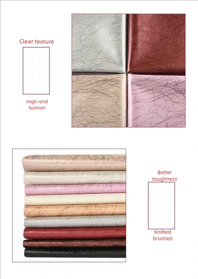Lightning pattern PU leather fabric