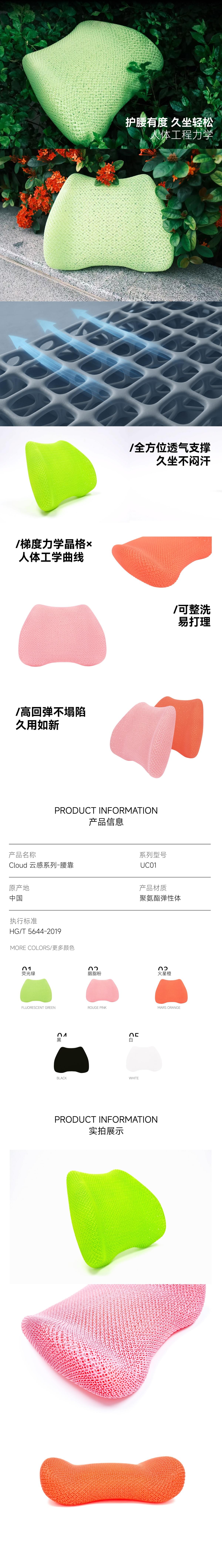 3D Printed Lumbar Support Pillow