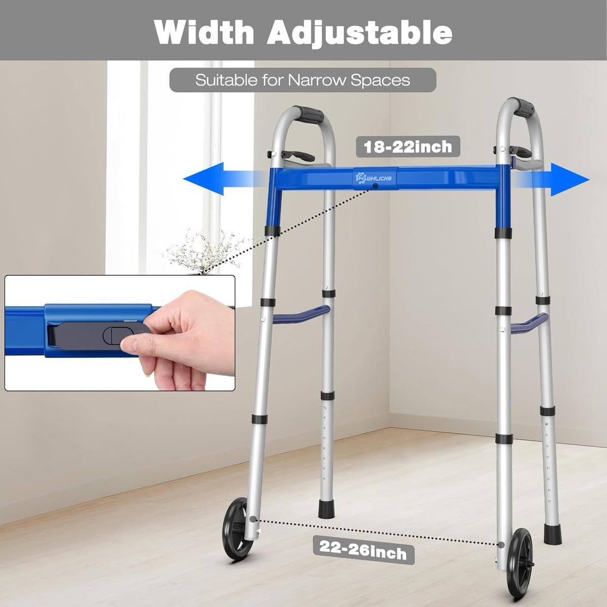 GMH Walker folding walker Mason walker width adjustable