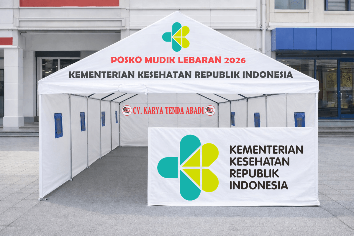 tenda posko lebaran, tenda mudik, tenda lebaran