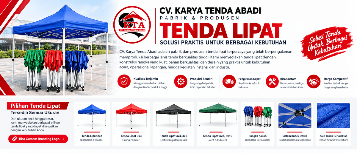 Pabrik & produsen tenda lipat semua ukuran. Tenda lipat custom untuk promosi, event, bazar, perusahaan & instansi. Bisa custom branding logo. pabrik tenda lipat produsen tenda lipat tenda lipat semua ukuran tenda lipat custom tenda lipat custom logo tenda lipat branding tenda lipat promosi tenda lipat perusahaan tenda lipat untuk event tenda lipat bazar harga tenda lipat jual tenda lipat tenda lipat outdoor. Tenda Lipat Semua Ukuran Pabrik dan Produsen Tenda Lipat Tenda Lipat Custom Sesuai Kebutuhan Tenda Lipat Custom Branding dan Logo Pilihan Ukuran Tenda Lipat Keunggulan Tenda Lipat Karya Tenda Tenda Lipat untuk Berbagai Kebutuhan Spesifikasi Tenda Lipat Mengapa Memilih Karya Tenda? Pesan Tenda Lipat Custom Pabrik & produsen tenda lipat semua ukuran. Tenda lipat custom untuk promosi, event, bazar, perusahaan & instansi. Bisa custom branding logo. pabrik tenda lipat produsen tenda lipat tenda lipat semua ukuran tenda lipat custom tenda lipat custom logo tenda lipat branding tenda lipat promosi tenda lipat perusahaan tenda lipat untuk event tenda lipat bazar harga tenda lipat jual tenda lipat tenda lipat outdoor. Tenda Lipat Semua Ukuran Pabrik dan Produsen Tenda Lipat Tenda Lipat Custom Sesuai Kebutuhan Tenda Lipat Custom Branding dan Logo Pilihan Ukuran Tenda Lipat Keunggulan Tenda Lipat Karya Tenda Tenda Lipat untuk Berbagai Kebutuhan Spesifikasi Tenda Lipat Mengapa Memilih Karya Tenda? Pesan Tenda Lipat Custom