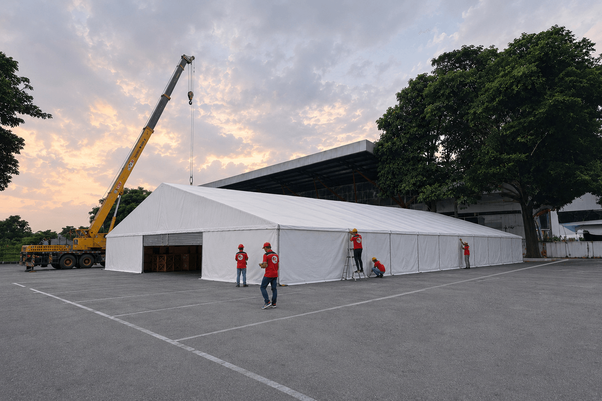 Tenda Barak Tenda Pleton Tenda Regu Tenda Serbaguna Tenda Gudang Tenda Sarnafil Terpal Plastik Tenda Roder Velbed Produsen tenda pabrik tenda jual tenda tenda custom ahli tenda produksi tenda tenda padel tenda paddle tenda besar tenda industri tenda lapangan Ahli Pembuatan Tenda Gudang - CV. Karya Tenda Abadi - Pabrik Produsen Tenda Gudang / tendagudang.com