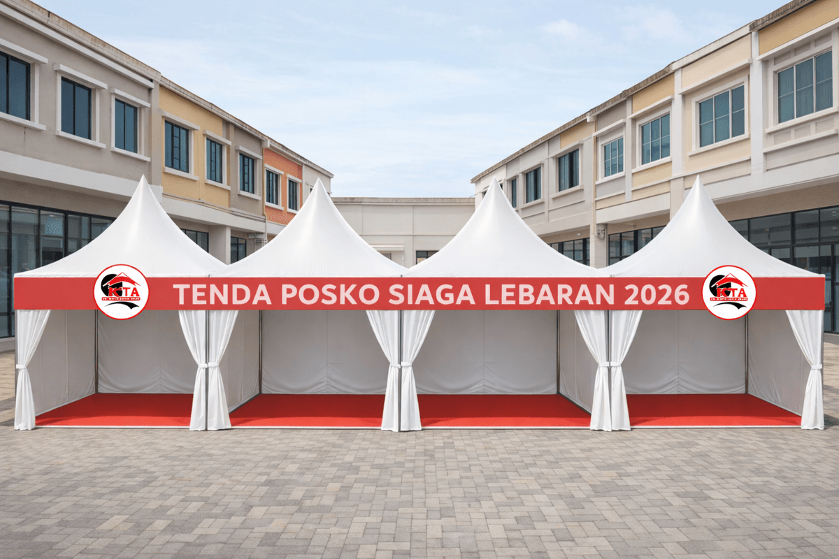 tenda posko lebaran, tenda mudik, tenda lebaran