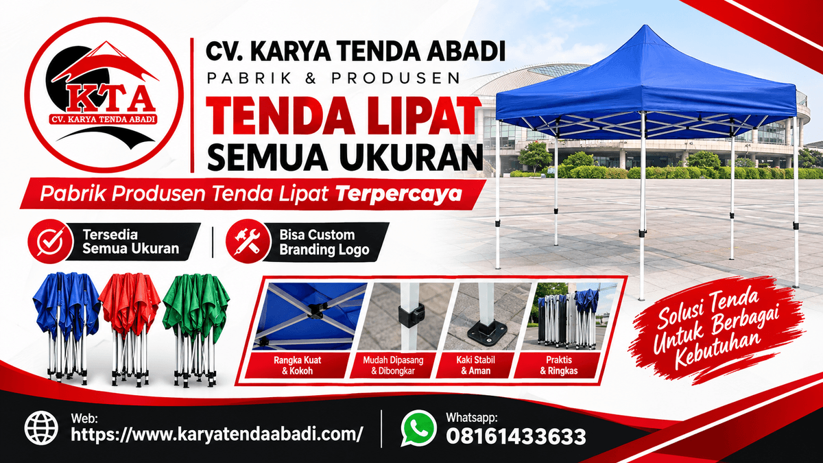 Pabrik & produsen tenda lipat semua ukuran. Tenda lipat custom untuk promosi, event, bazar, perusahaan & instansi. Bisa custom branding logo. pabrik tenda lipat produsen tenda lipat tenda lipat semua ukuran tenda lipat custom tenda lipat custom logo tenda lipat branding tenda lipat promosi tenda lipat perusahaan tenda lipat untuk event tenda lipat bazar harga tenda lipat jual tenda lipat tenda lipat outdoor. Tenda Lipat Semua Ukuran Pabrik dan Produsen Tenda Lipat Tenda Lipat Custom Sesuai Kebutuhan Tenda Lipat Custom Branding dan Logo Pilihan Ukuran Tenda Lipat Keunggulan Tenda Lipat Karya Tenda Tenda Lipat untuk Berbagai Kebutuhan Spesifikasi Tenda Lipat Mengapa Memilih Karya Tenda? Pesan Tenda Lipat Custom Pabrik & produsen tenda lipat semua ukuran. Tenda lipat custom untuk promosi, event, bazar, perusahaan & instansi. Bisa custom branding logo. pabrik tenda lipat produsen tenda lipat tenda lipat semua ukuran tenda lipat custom tenda lipat custom logo tenda lipat branding tenda lipat promosi tenda lipat perusahaan tenda lipat untuk event tenda lipat bazar harga tenda lipat jual tenda lipat tenda lipat outdoor. Tenda Lipat Semua Ukuran Pabrik dan Produsen Tenda Lipat Tenda Lipat Custom Sesuai Kebutuhan Tenda Lipat Custom Branding dan Logo Pilihan Ukuran Tenda Lipat Keunggulan Tenda Lipat Karya Tenda Tenda Lipat untuk Berbagai Kebutuhan Spesifikasi Tenda Lipat Mengapa Memilih Karya Tenda? Pesan Tenda Lipat Custom