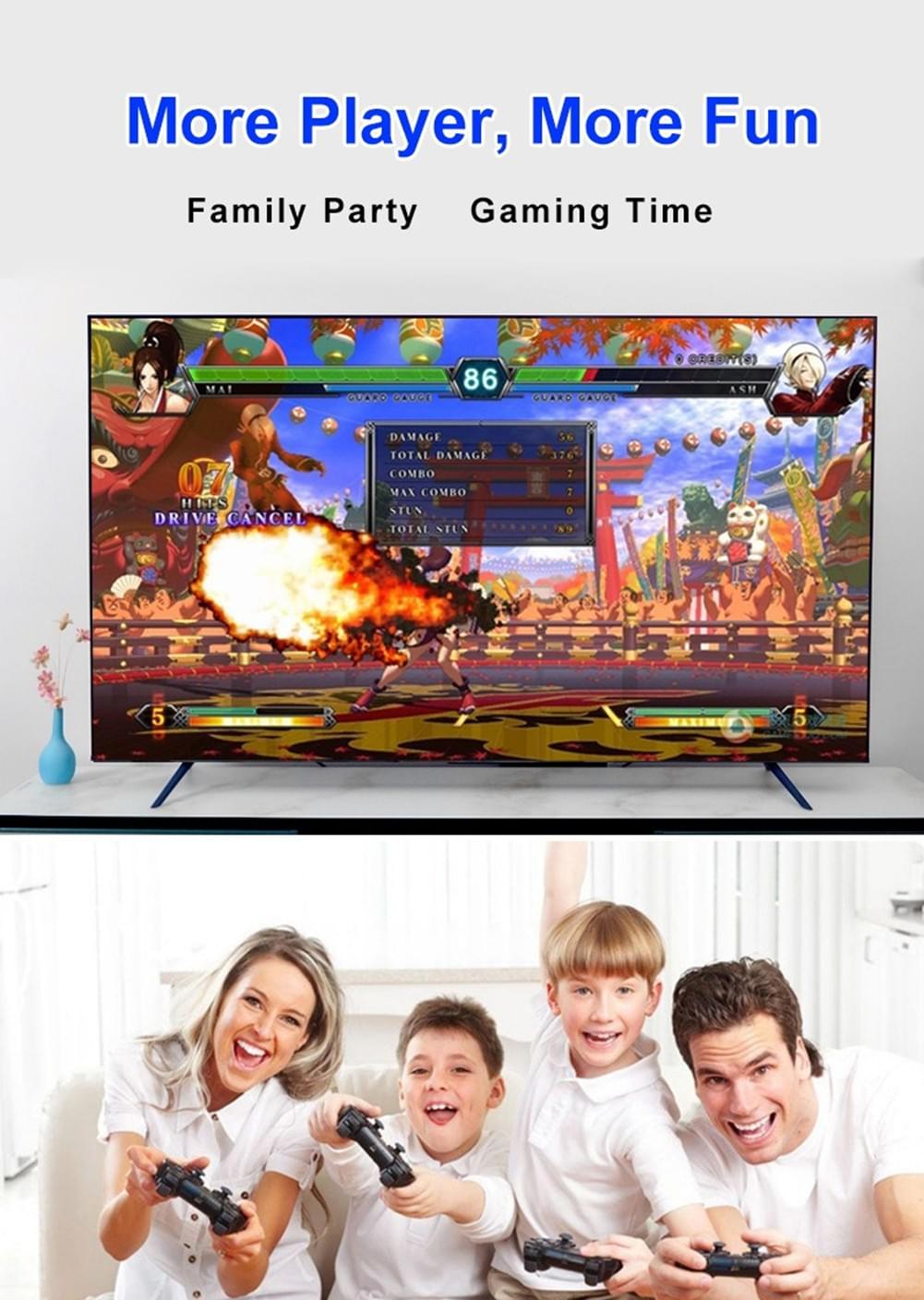Home Game Console HDMI HD 4K TV Game Console 128GB, 20000 Games for TV PC Laptop Projector