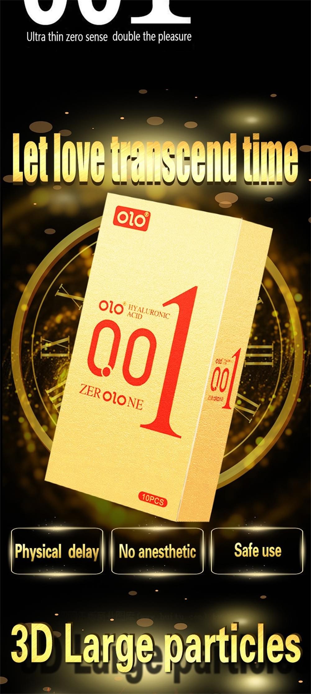 Ultra-thin Condoms, Lubricated 3D Large Particles Condom，Hyaluronic Acid, Water Soluble, Skin-friend
