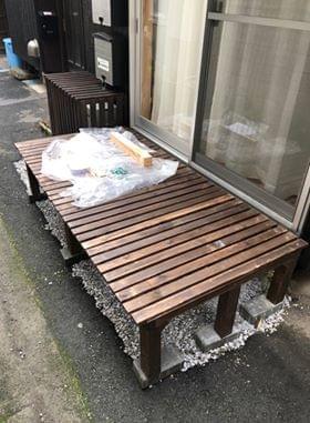 立派な縁台の写真