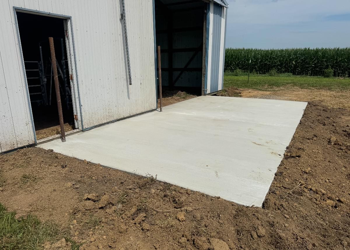 commercial concrete truck with boom