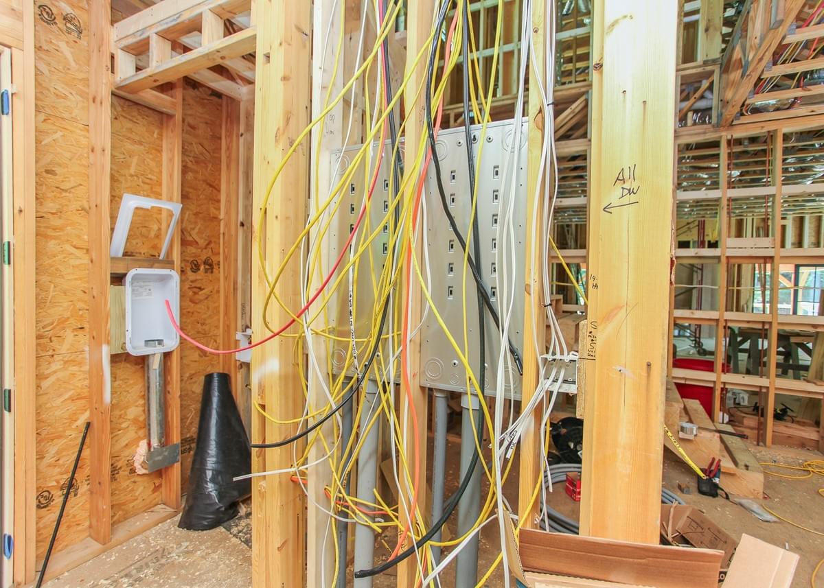 Electrical Wiring In Progress New Build