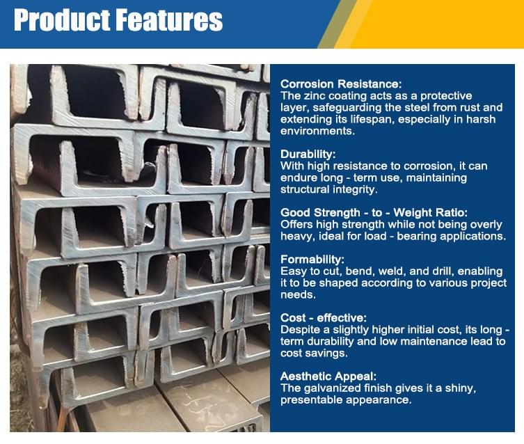 Galvanized channel steel