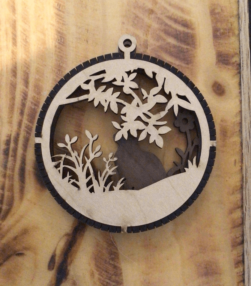 Cat and Kitten ornament 
