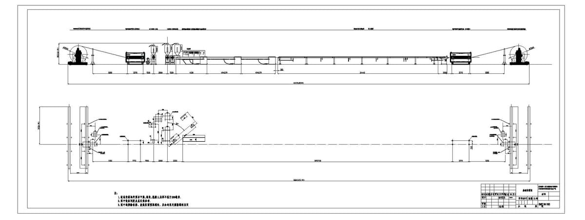 cable extruder layout from ningbo capstian technology