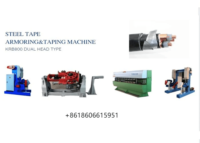 KRB 800 Dual Head Steel Tape Armoring Machine from CAPSTIAN technology