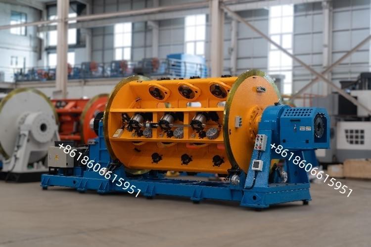 Rigid Frame Stranding Machine with Side Loading Bobbin System And Hysteresis Tension