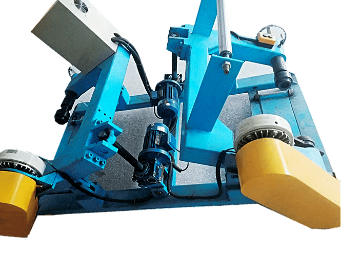 630mm No Shaft Type Dual Bobbin Take-up and Traverse Line Stand from capstian technology