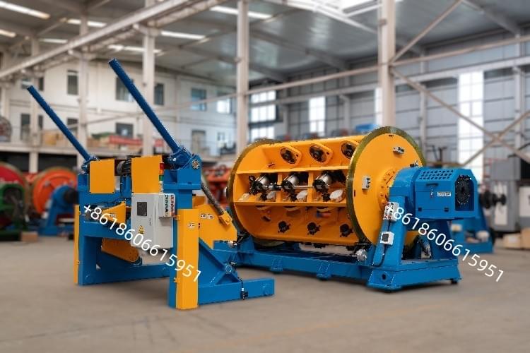 Rigid Frame Stranding Machine with Side Loading Bobbin System And Hysteresis Tension