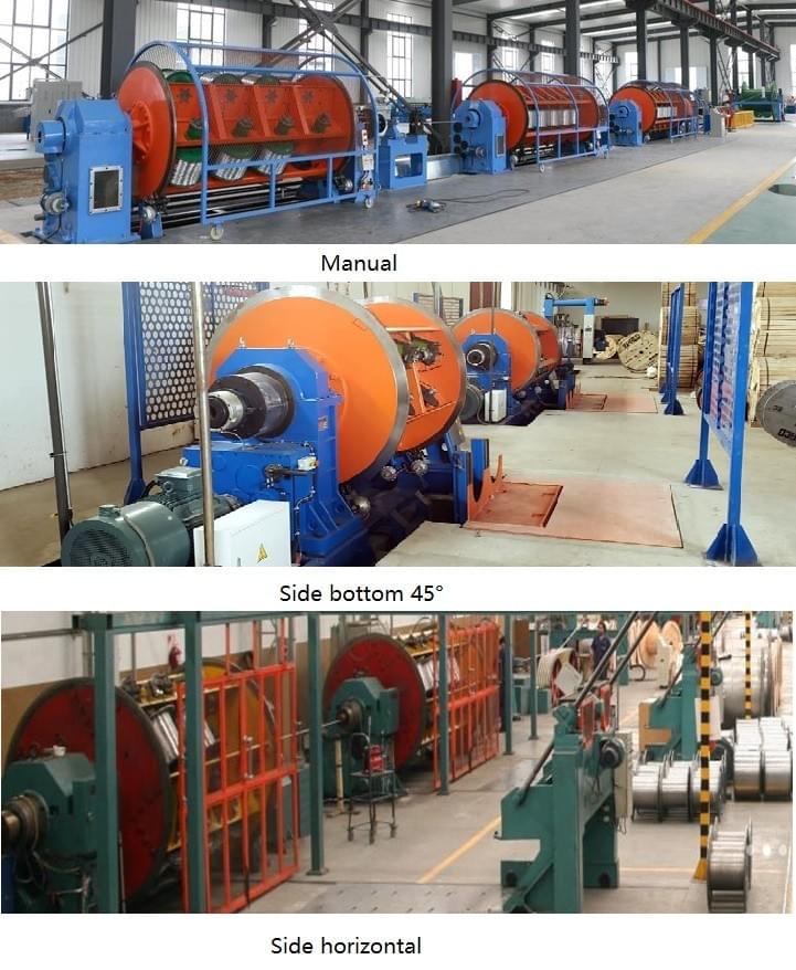 loading bobbin system for rigid strande