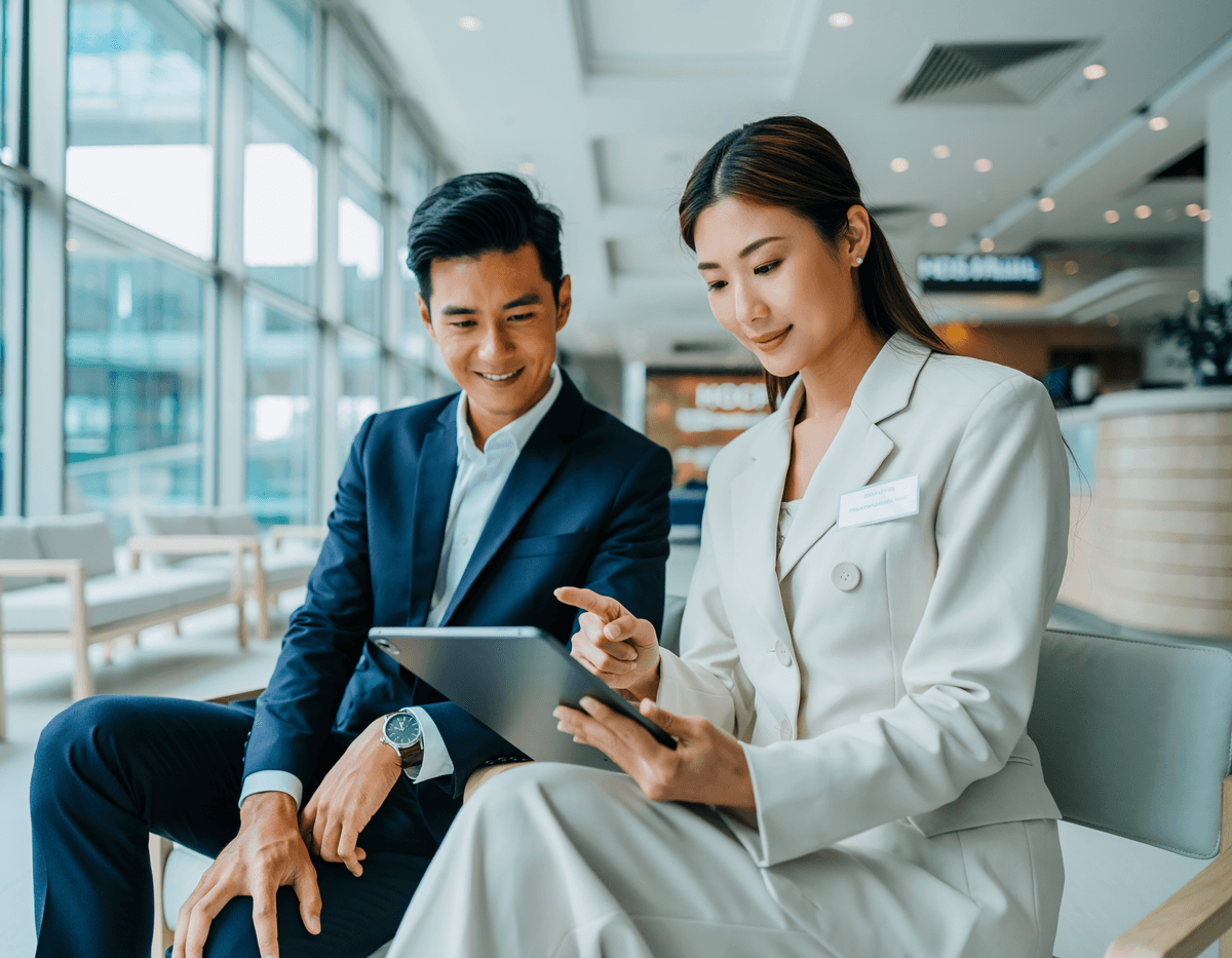 We provide customized medical plans according to the needs of our customers. individual response service Our company's service Introduction of inquiries for medical tourism that allows the wealthy around the world to receive Japanese medical care. The overall theme is white and gold.