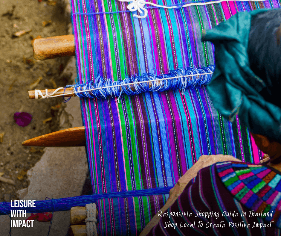 Handmade souvenirs created by a community enterprise in Thailand.