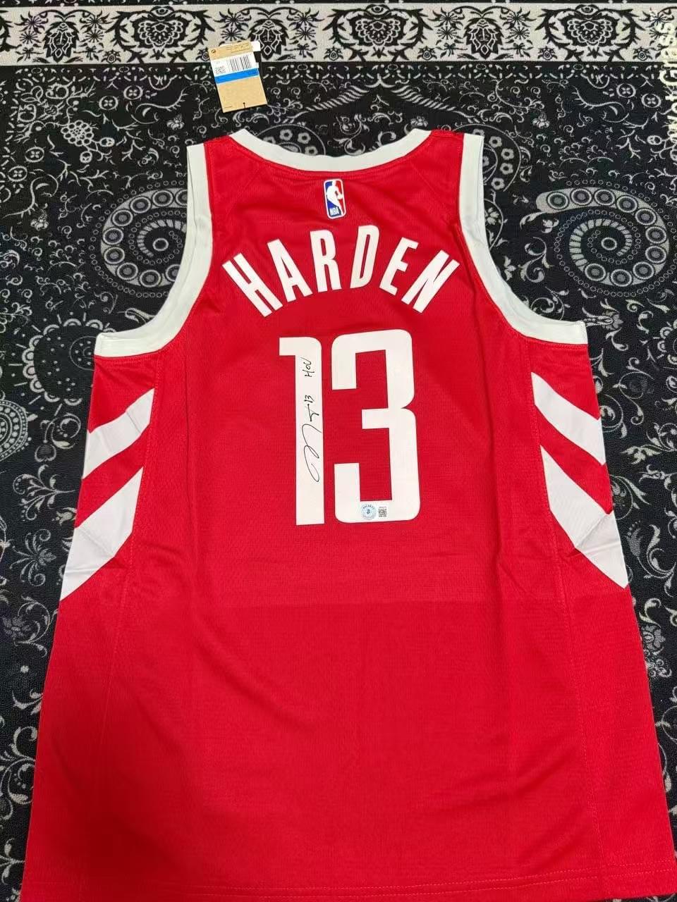 James Harden Signed Houston Rockets #13 Home Jersey – Beckett Certified