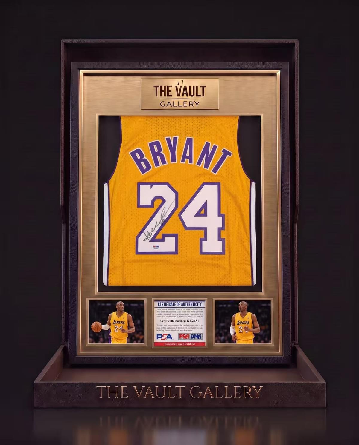 Kobe Bryant Signed Los Angeles Lakers #24 Home Jersey – PSA Certified