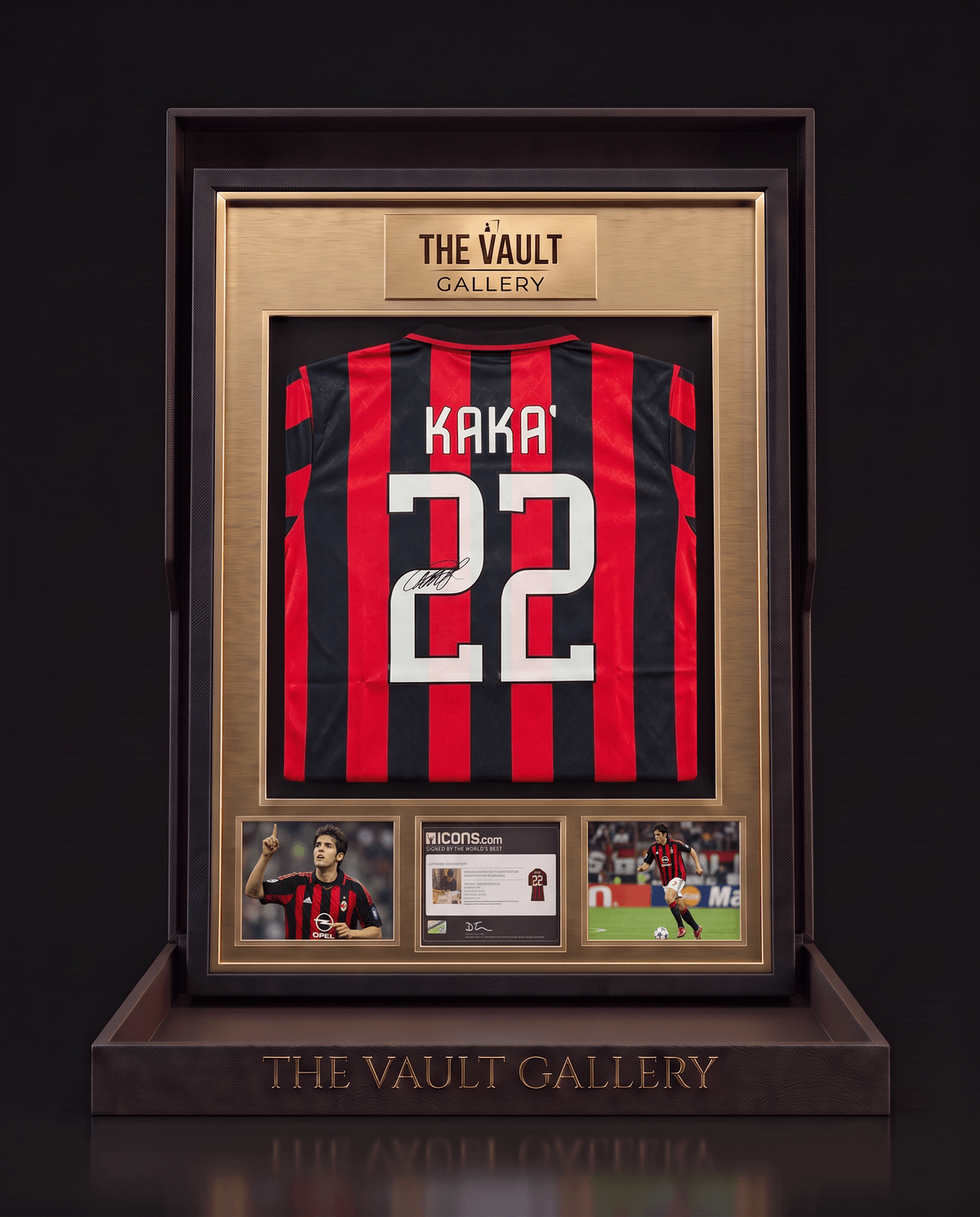 Kaká Signed AC Milan 2006/07 Retro Home Jersey #22 – ICONS Certified