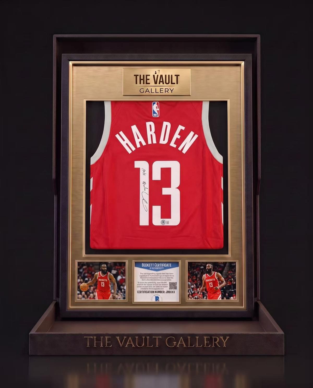 James Harden Signed Houston Rockets #13 Home Jersey – Beckett Certified