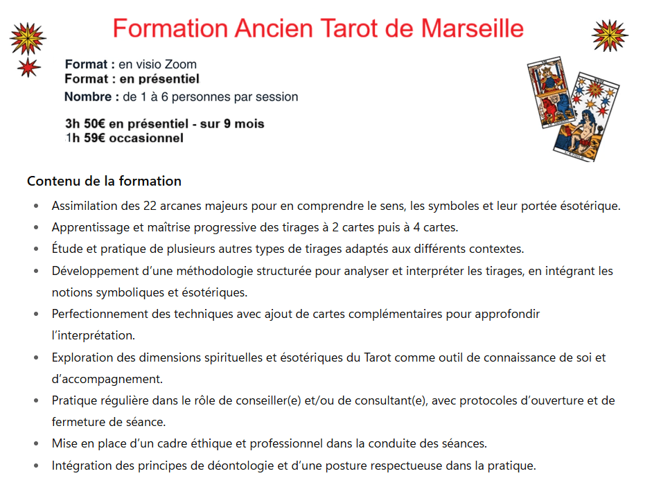 Initiation voyance tarot     Débutant tarot divinatoire     Cours initiation voyance     Formation taromancie     Cours de taromancie     Apprentissage taromancien     Formation tarot de Marseille     Cours tarot divinatoire     Apprentissage cartomancie