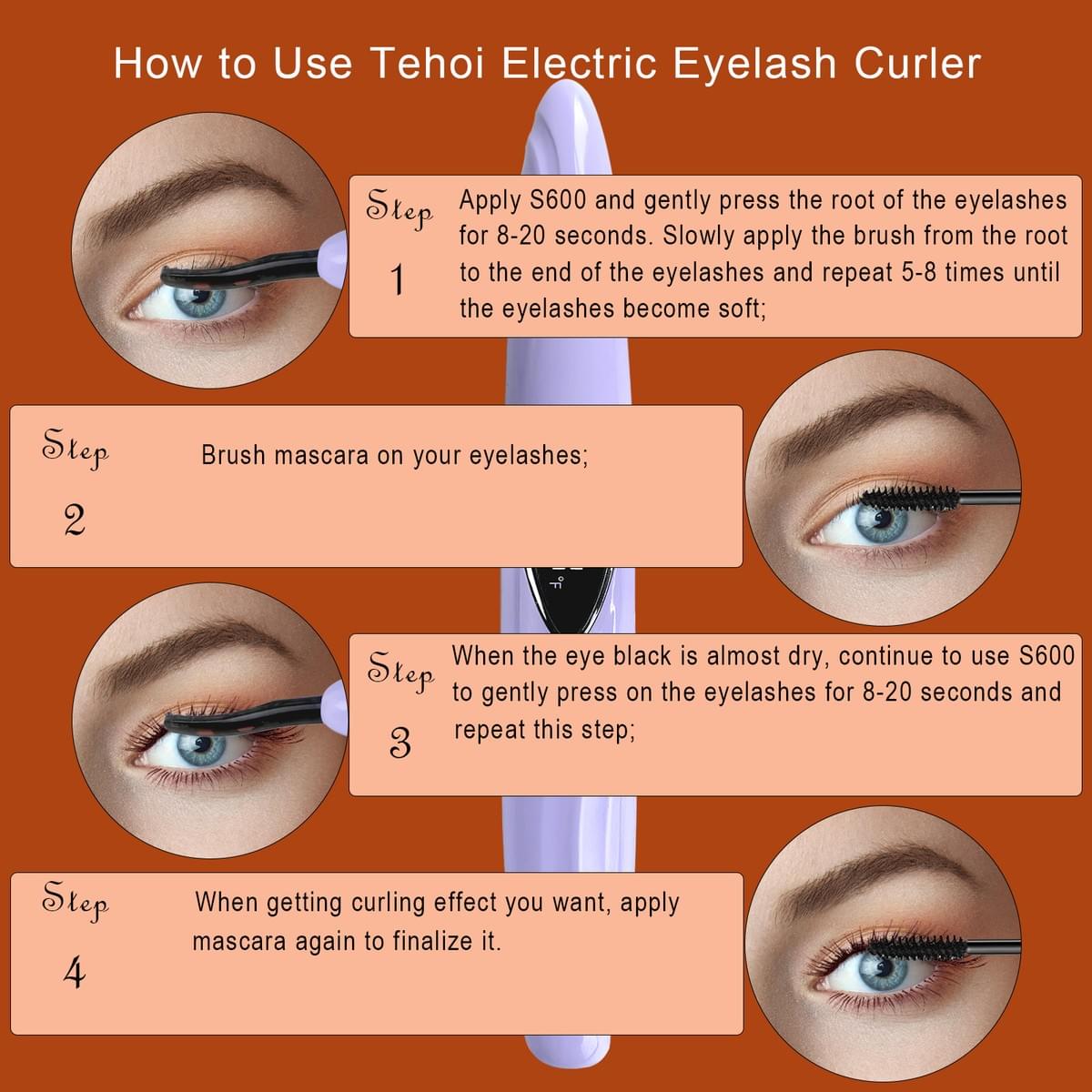 Purple eyelash curler