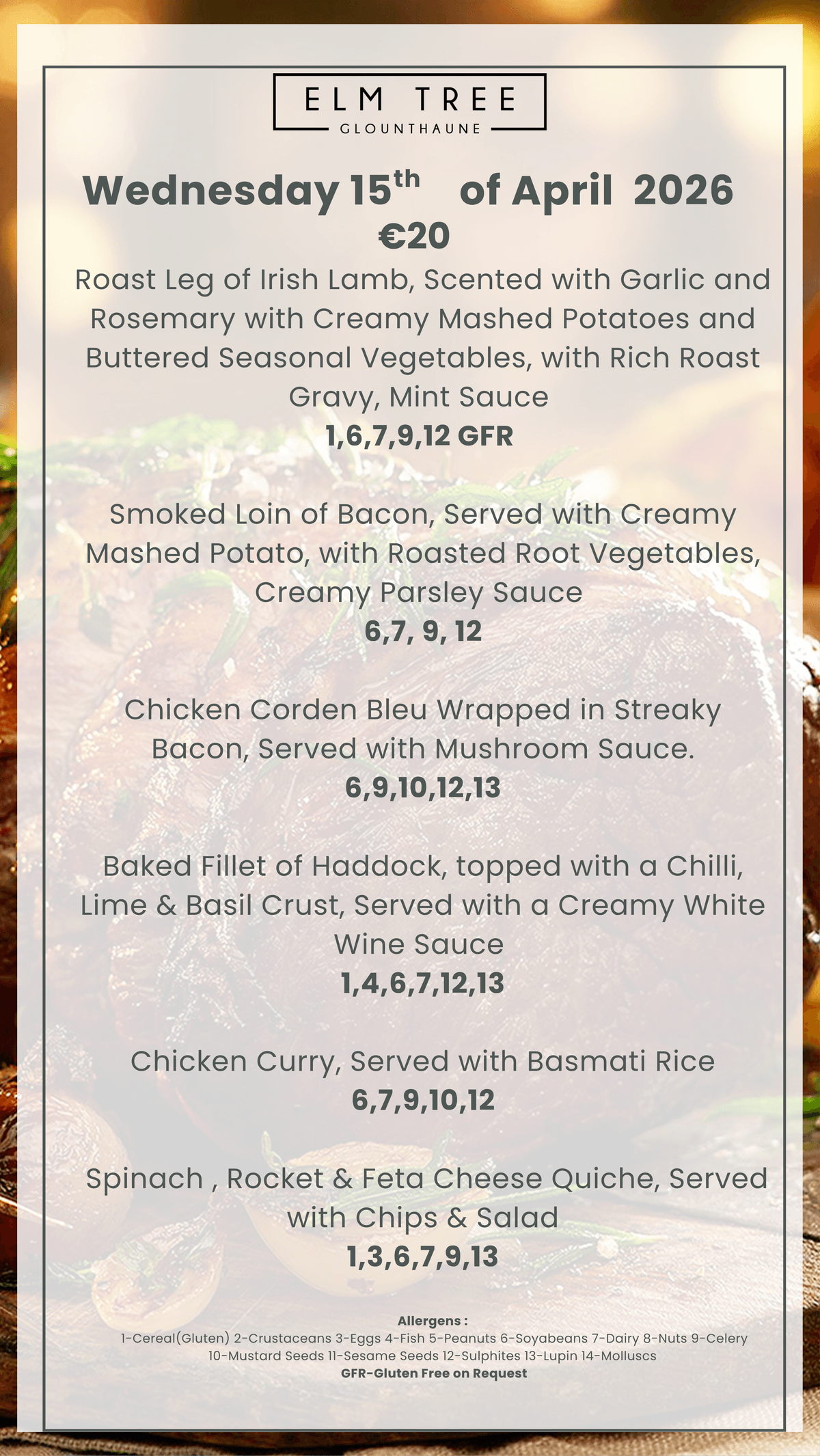 Wednesday 15th of April 2026