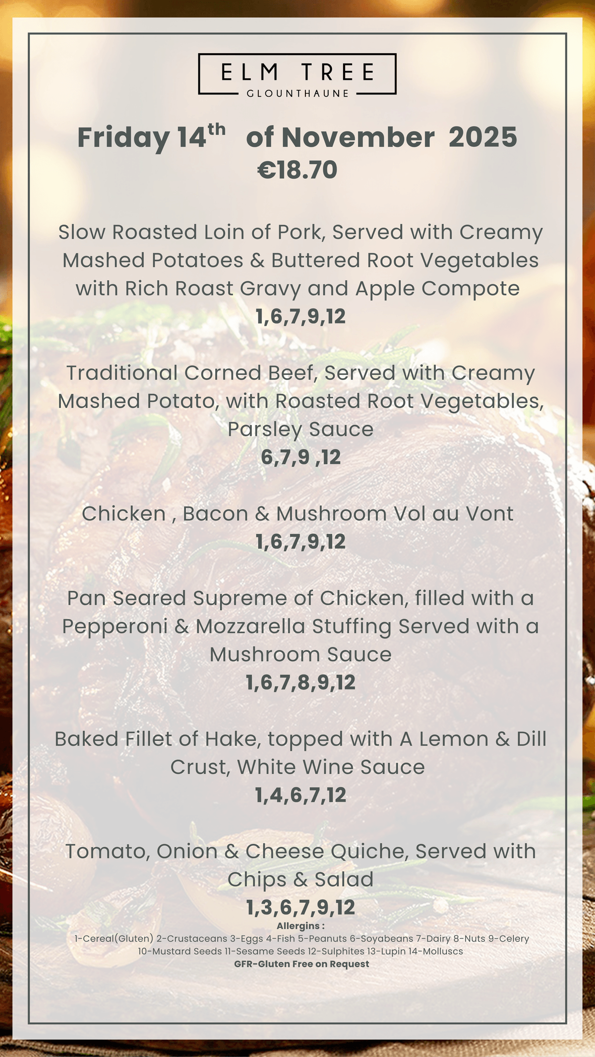 Friday 14th  of November 2025 