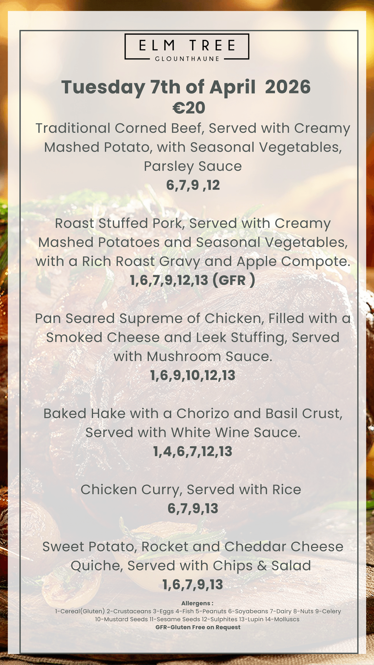 Tuesday 7th April 2026