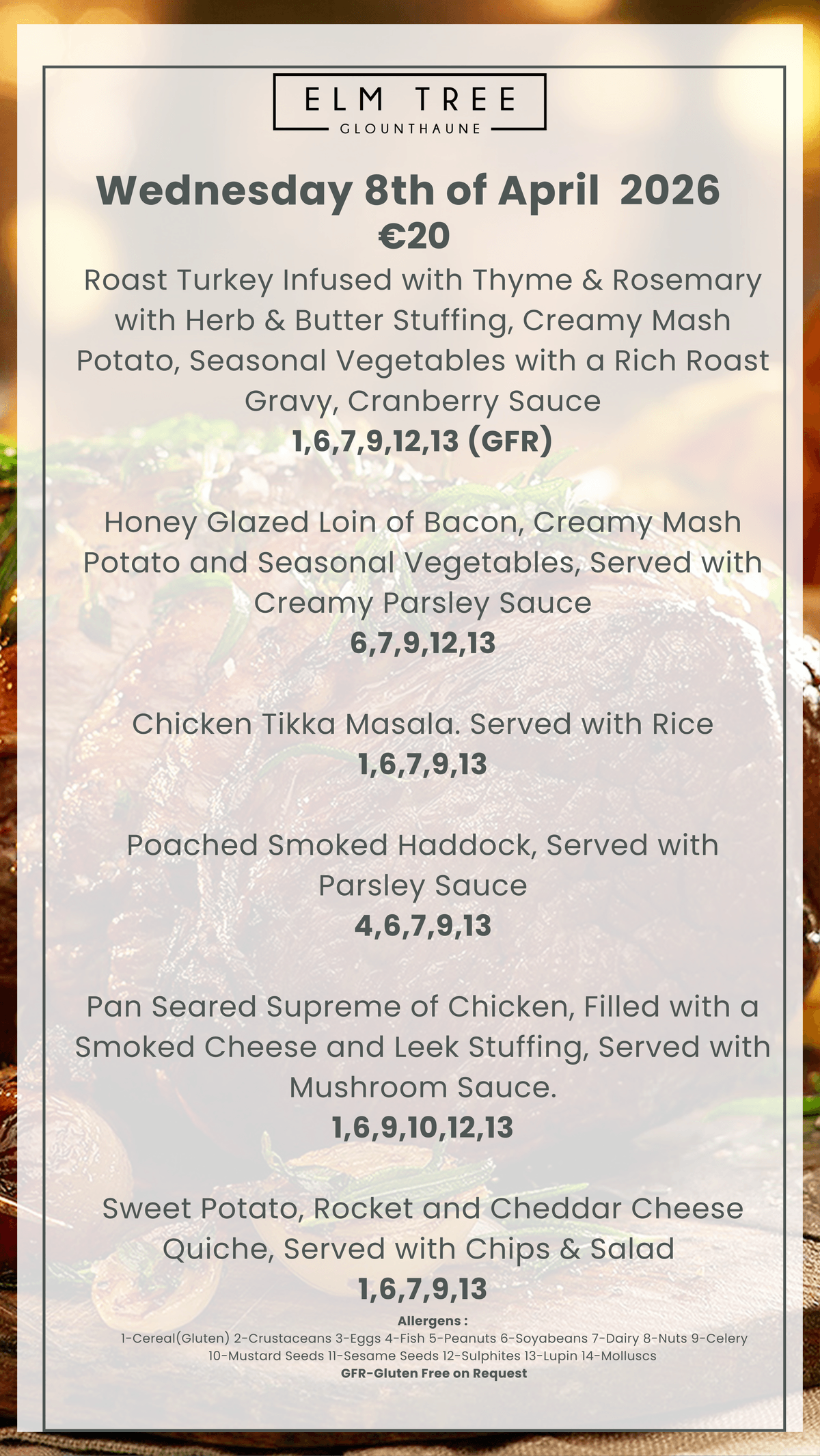 Wednesday 8th April 2026