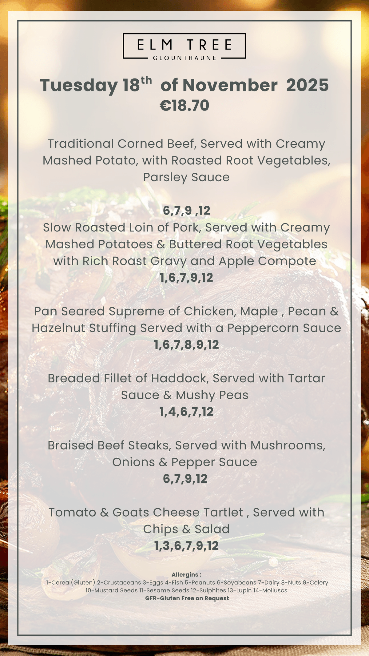 Tuesday 18th of November 2025