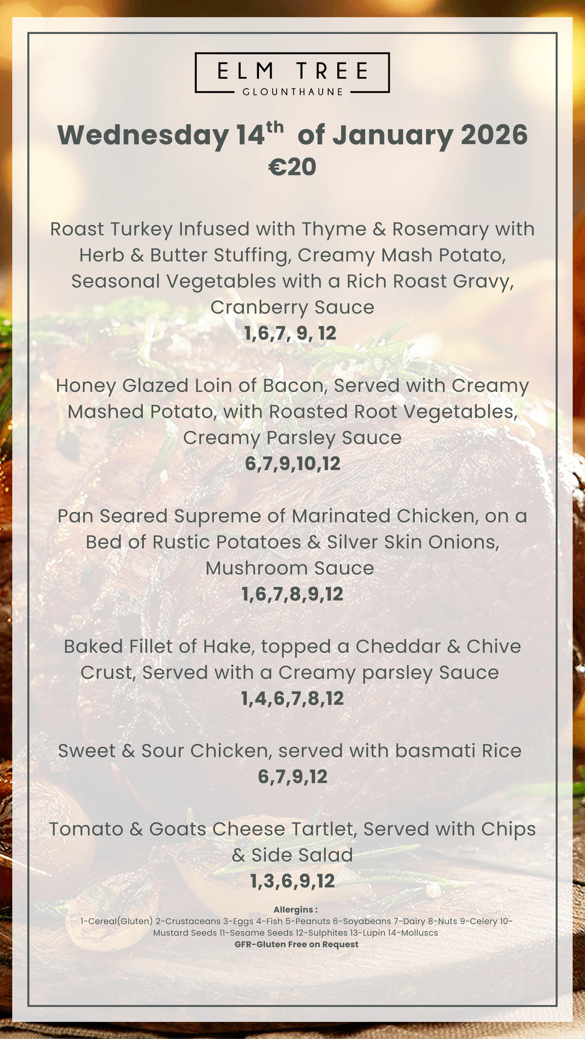 Wednesday 14th  of January 2026