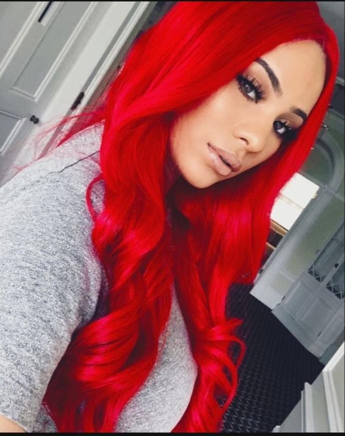 20-Inch BODY WAVE Clip-In Human Hair Extensions – Intense Red (8 Pieces, 120g)