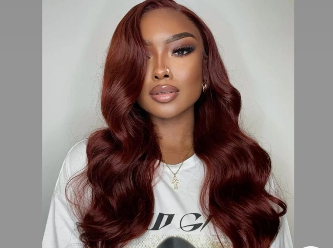 Dark Auburn (#33) – 20” Straight Clip-In Hair Extensions (8 Pieces)