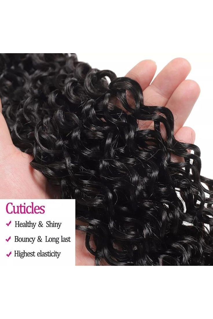 22-Inch WAVE Clip-In Human Hair Extensions – Jet Black