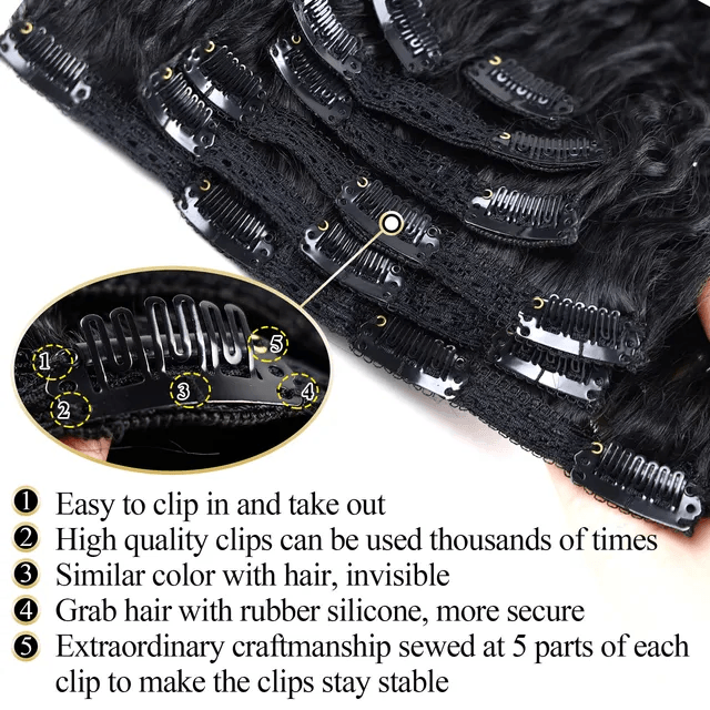KINKY CURLY NATURAL BLACK