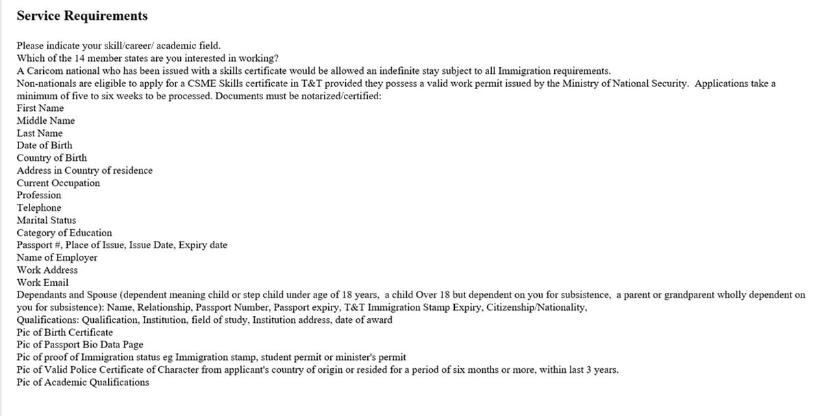 CSME APPLICATION