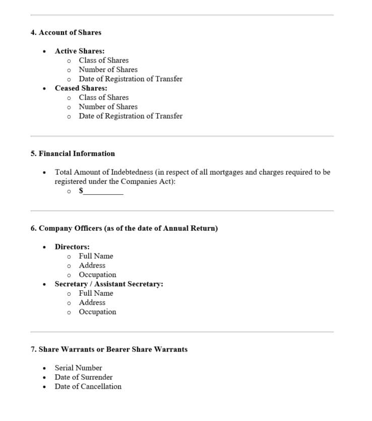 Annual Return Filing Service