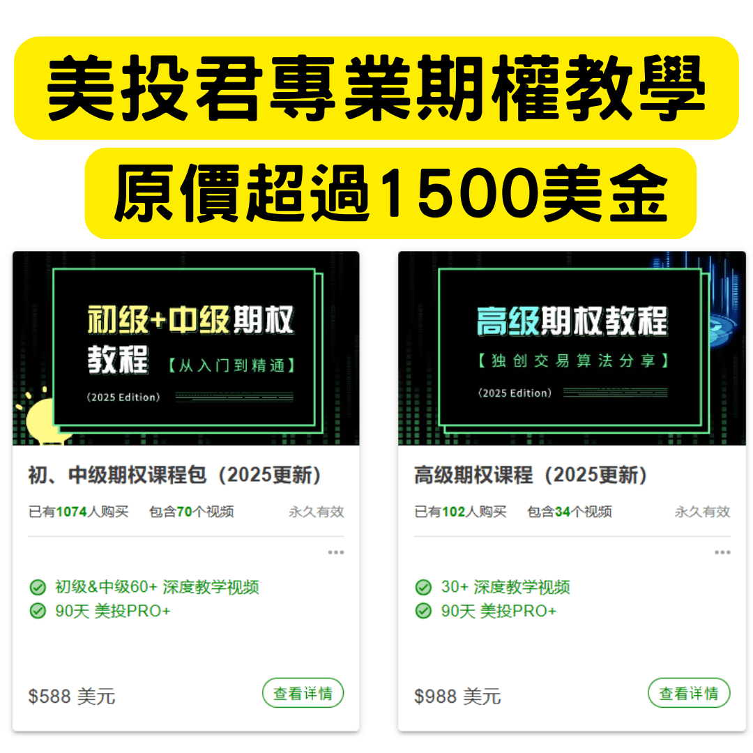 美投君 期權課程（初級+中級+高級）