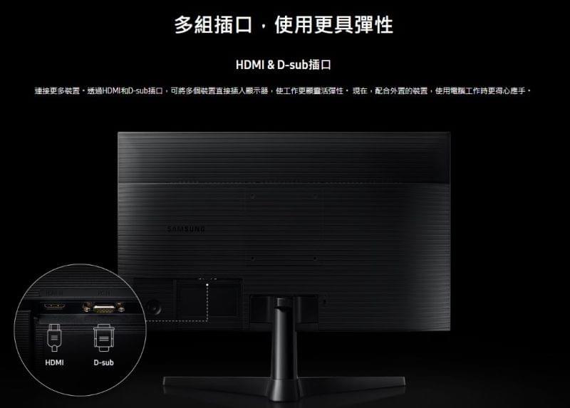  比較產品 Samsung 三星 22吋 S31C 平面顯示器 LS22C310EACXXK
